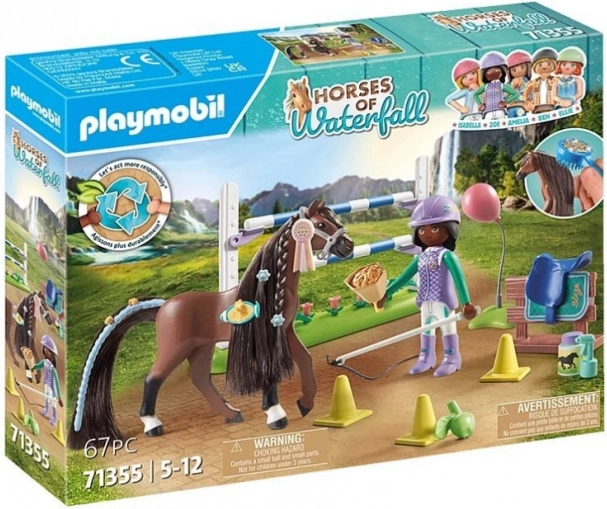 Playmobil Horses Waterfall: Zoe und Blaze mit Hindernissen 71355