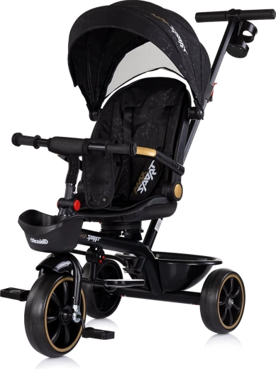 Kinder-Dreirad 2-in-1 mit Dach CHIPOLINO Max Sport Noir