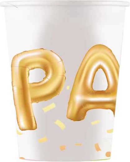 Papier-Partytassen 200 ml (8 Stück)