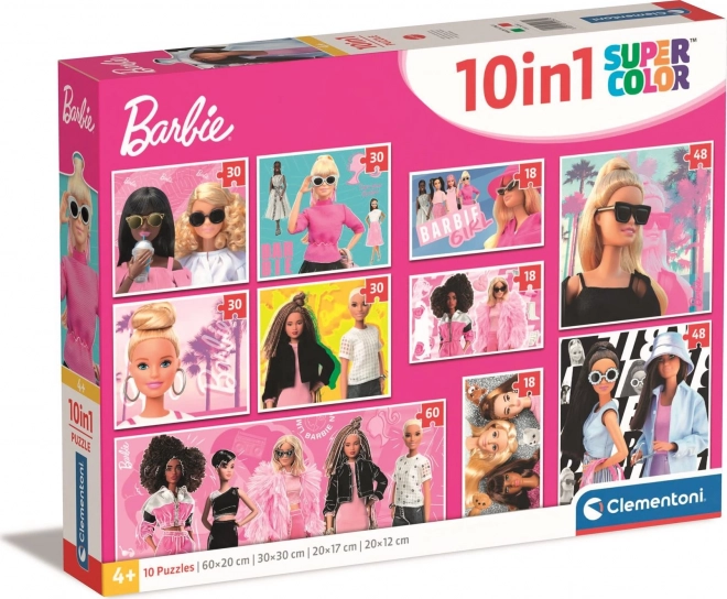 Puzzle CLEMENTONI BARBIE 10 in 1