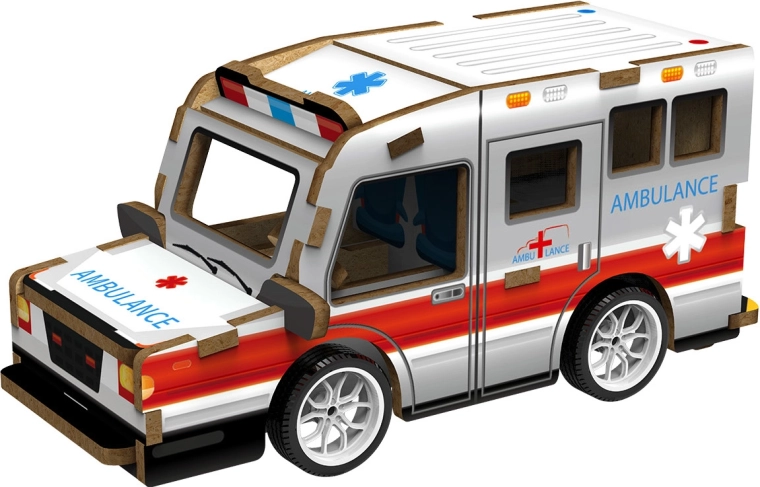 2Kids Toys 3D-Holzbausatz Krankenwagen