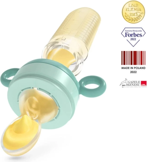 Neno Gusto Silikon-Fütterungssauger mit Löffel 2-in-1