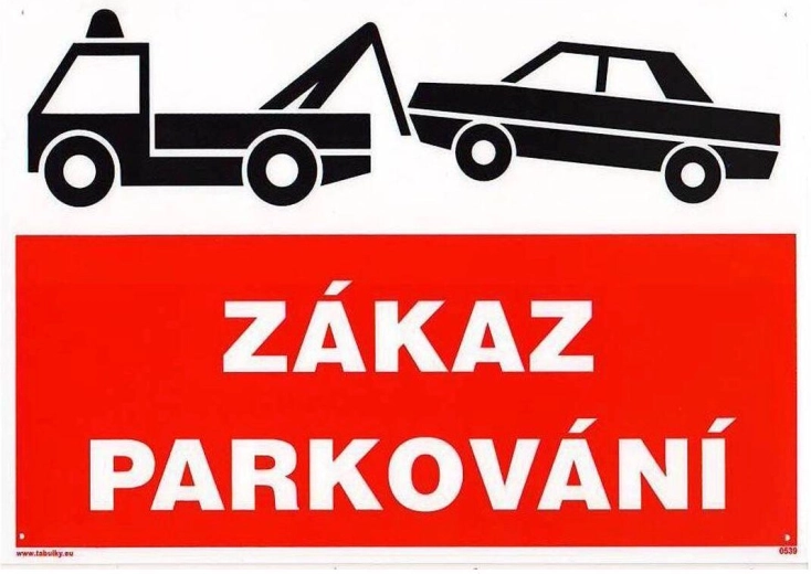 Verbotsschild Parken verboten A4 Kunststoff 210 × 297 mm