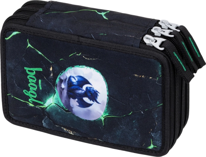 Dreistöckiges Federmäppchen mit Drachenmotiv BAAGL