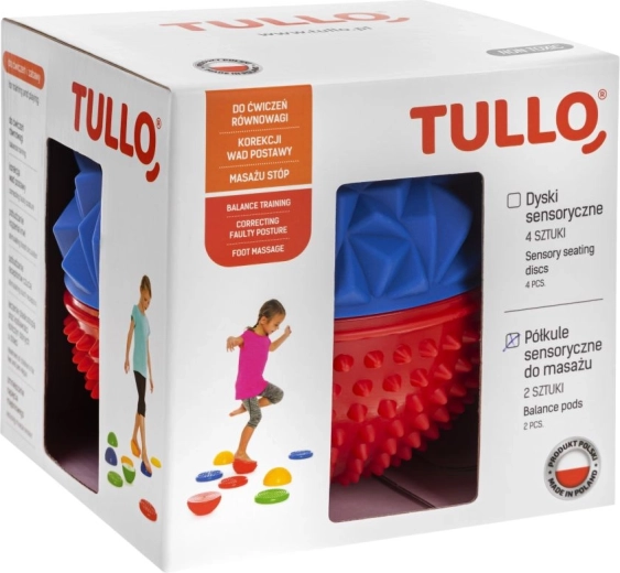 Set aus sensorischen Halbkugeln mit Noppen, 2 Stk.