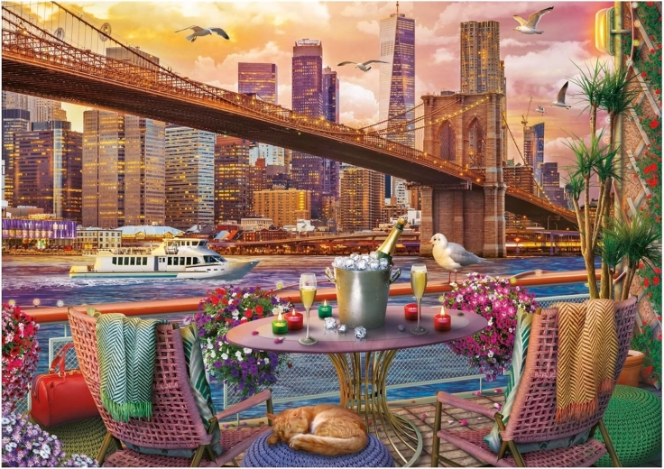 Educa Puzzle Romantisches Abendessen in New York, 2000 Teile