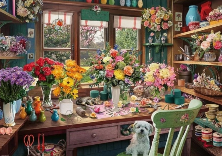 Puzzle RAVENSBURGER Blumenzau­ber 1000 Teile