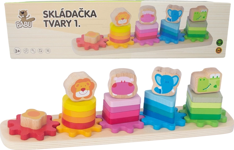 Babu Holzpuzzle Tiere
