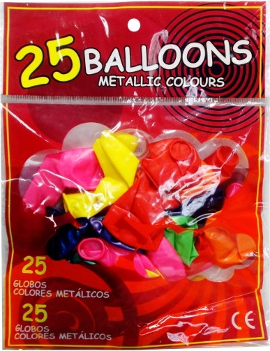 Metallische Luftballons 25 Stk.