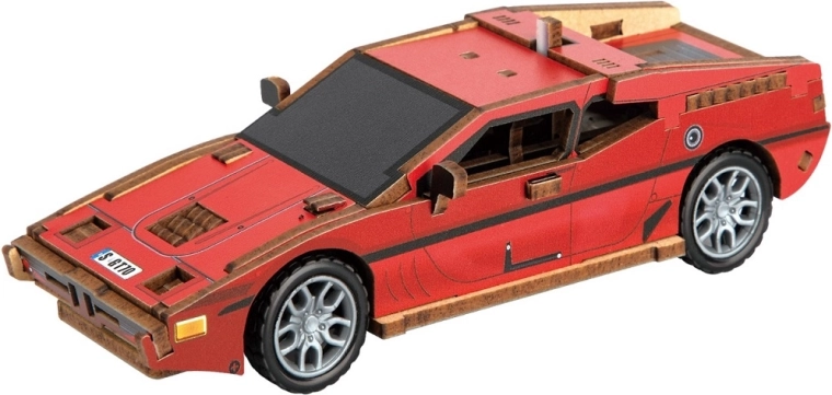 2Kids Toys 3D-Holzbausatz Sportwagen rot