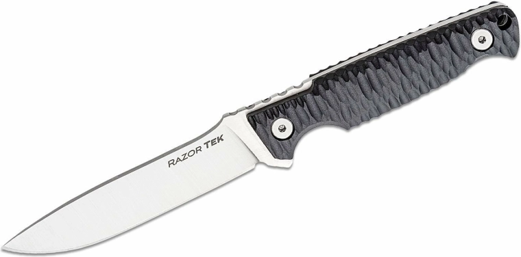 Cold Steel RAZOR TEK 4" universelles feststehendes Messer, schwarze GFN-Griffschalen, Secure-Ex Scheide