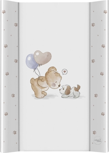Ceba Baby Wickelauflage fürs Babybett mit fester Platte Ultra Light Friends Forever 50 × 70 cm