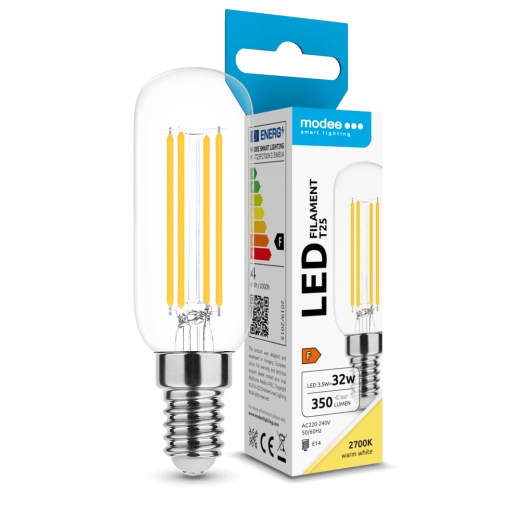 Modee LED-Glühbirne Filament T25 3,5 W E14 350 lm Warmweiß