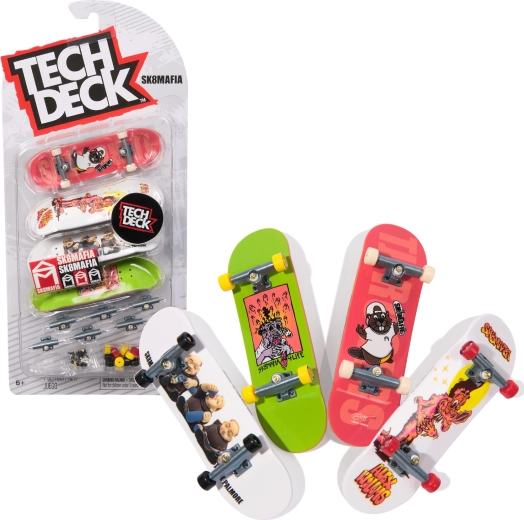 Tech Deck Fingerboard-Set: 4 Mini-Fingerboards (SK8MAFIA)