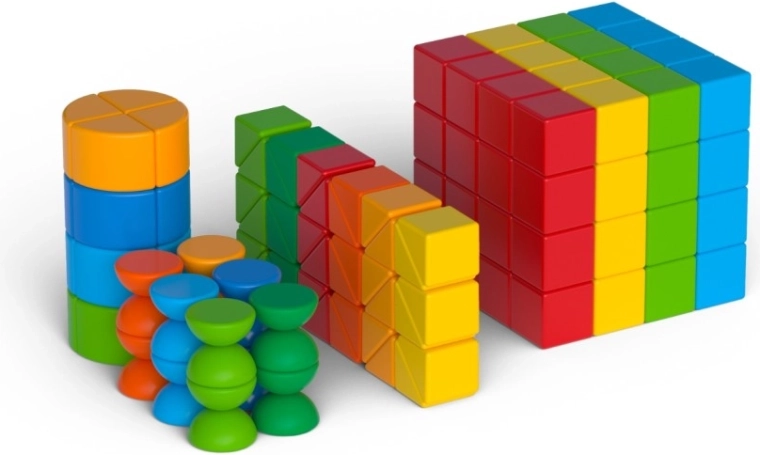 Geomag Magicube Shapes magnetisches Konstruktionsspielzeug mit 164 Teilen