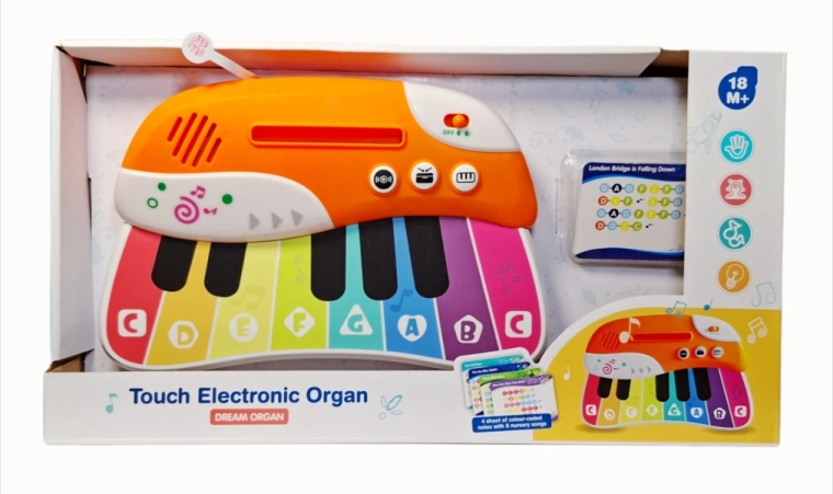 Kinder-E-Piano mit Spielkarten