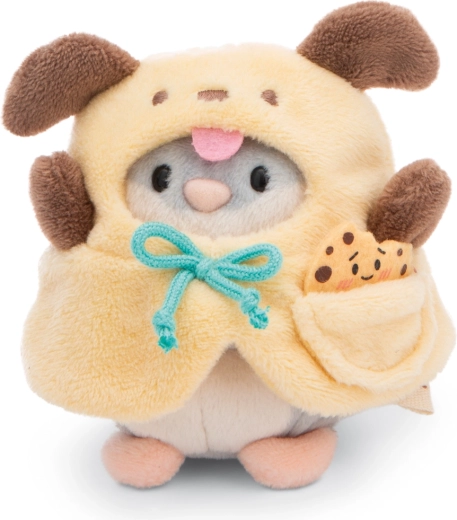 NICI MyMochi Plüsch-Hamster Shai im Hundekostüm mit Keks, Geschenkset 8 cm