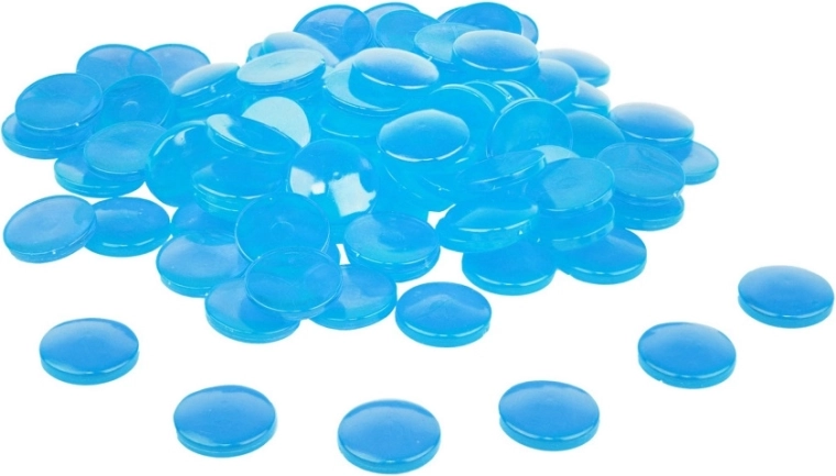 Wissner transparente Zählsteine blau 100 Stk.