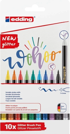Edding 1340 glitzernder Pinselstift – Set 10 Stk.