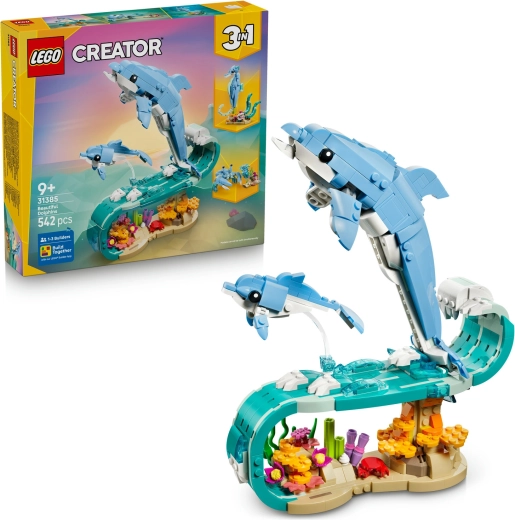 LEGO Creator 3-in-1 Meerestiere: Wunderschöne Delfine