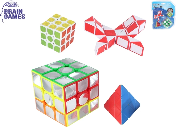 Set aus Knobelspielen Brain Games – 4 Logikspiele für Kinder und Erwachsene