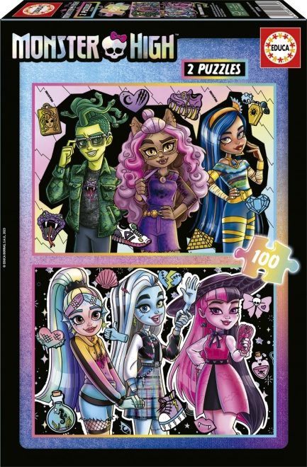 Educa Puzzle Monster High 2×100 Teile