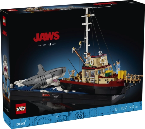 LEGO Ideas Der weiße Hai 21350 Bauset für Erwachsene