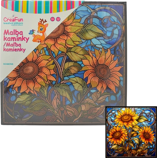 Diamant-Malerei Sonnenblume 30 × 30 cm