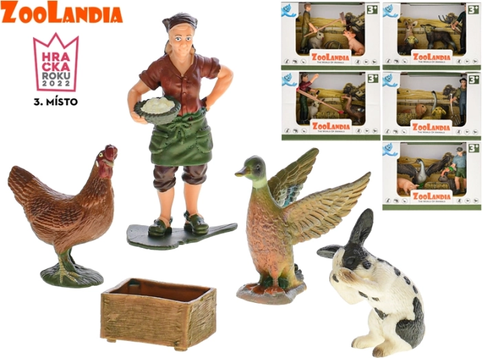 Zoolandia Bauernhof – Set mit Tierfiguren und Zubehör (6 Varianten)