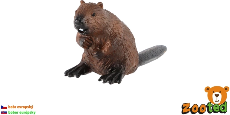 Europäischer Biber Kunststofffigur 9 cm – 1 Stück
