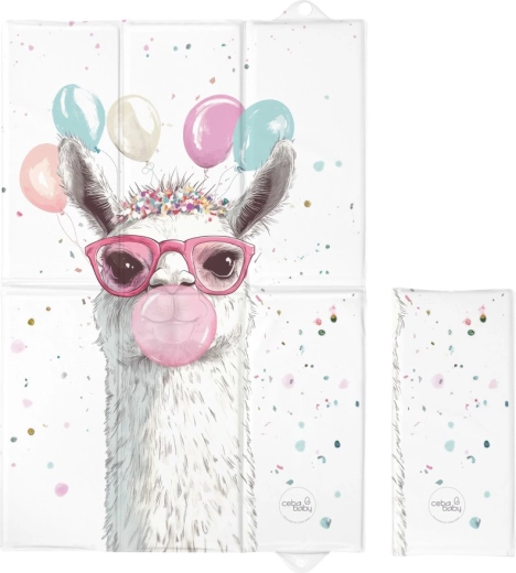 Ceba baby Reise-Wickelunterlage Basic Crazy Lama 60 × 40 cm