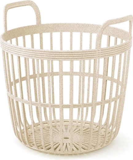 Korb mit Griffen Zoe Basket Eco Wood 36,4 cm – cremefarben