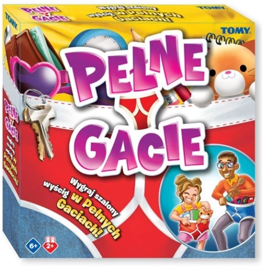 Tomy Feste Unterhosen – verrücktes Partyspiel für Kinder und Erwachsene