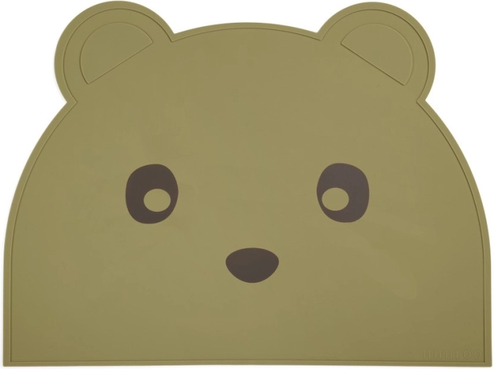 NuuRoo Ester Silikon-Tischset Olive Green