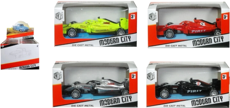 Rennwagen – sportliches Modell aus Metall und Kunststoff