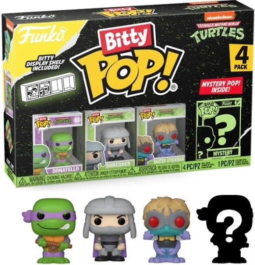 Funko Bitty POP! Teenage Mutant Ninja Turtles Donatello – Packung mit 4 Figuren