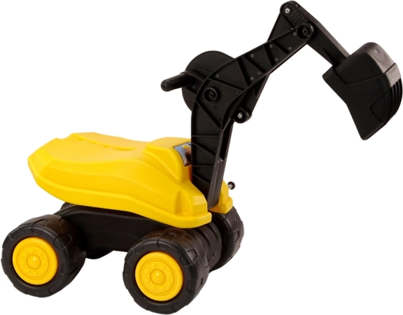 Großer Bagger gelbe Schaufel 360° drehbar Baustellen-Rutscher