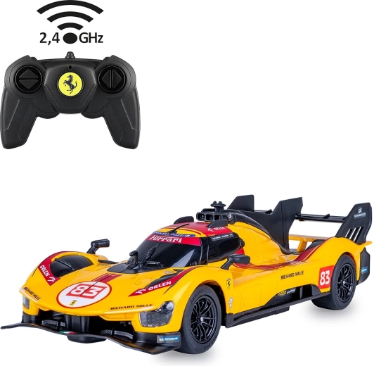 Ferngesteuertes Auto JAMARA Ferrari 499P-N83 1:24 gelb