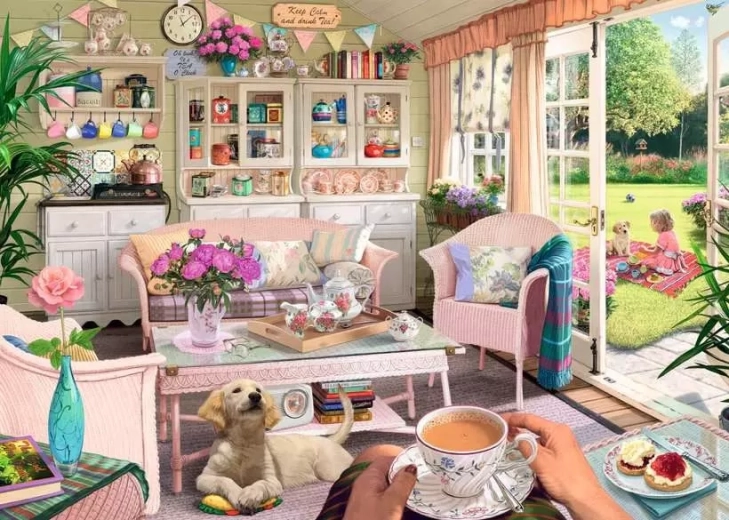 Ravensburger Puzzle „Mein Rückzugsort“ Nr. 9: Teestube – 1000 Teile