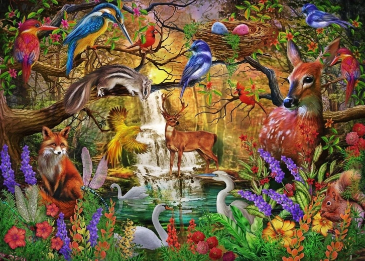 Puzzle Goldener Wald 500 Teile BLUEBIRD