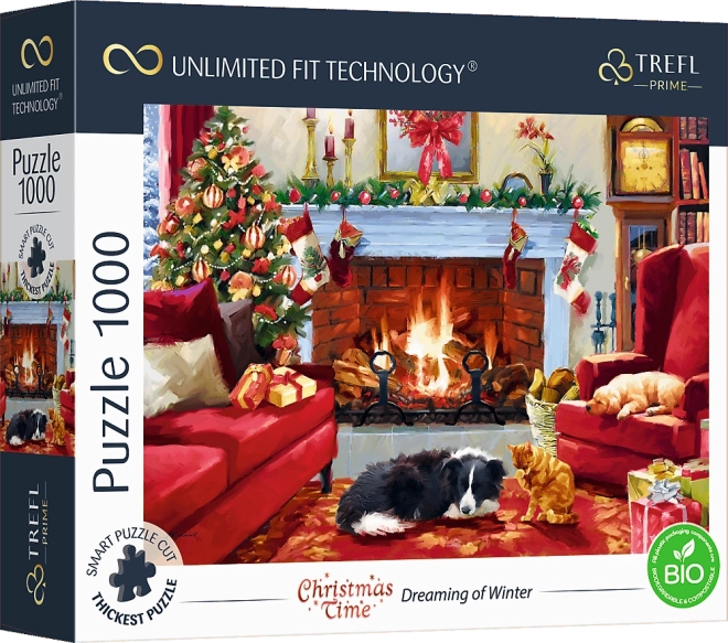 Puzzle TREFL UFT Weihnachtszeit – Winterträume, 1000 Teile