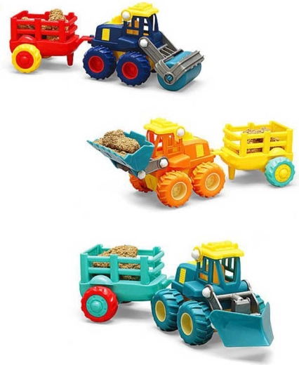 Baufahrzeug mit Schwungradantrieb und Anhänger – 1 Set