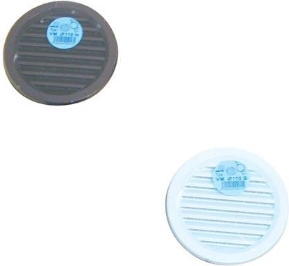 Lüftungsgitter mit Insektenschutznetz, Durchmesser 110 mm, weiß