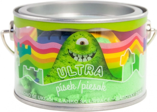 ULTRA Sand 200 g – grüner kinetischer Sand mit Förmchen