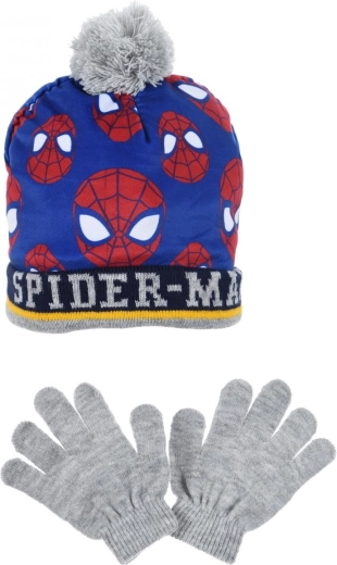 Kinder-Wintermütze und Handschuhe Spiderman
