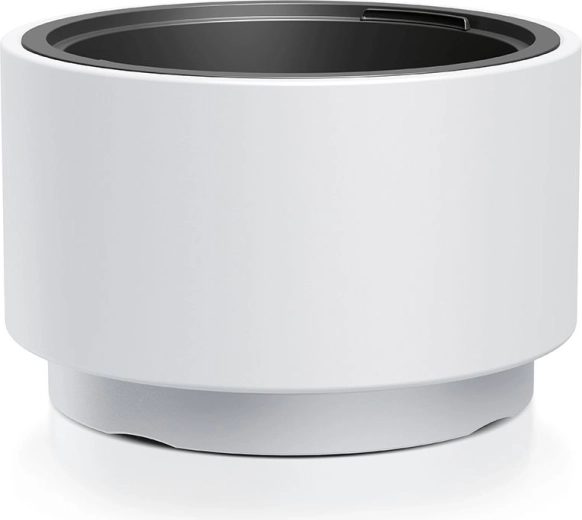 Weißer runder Blumentopf mit Einsatz 46,8 cm HEOS