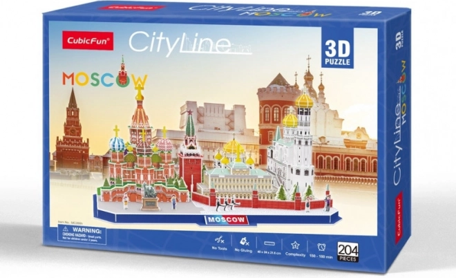 CubicFun 3D-Puzzle CityLine Panorama von Moskau, 204 Teile