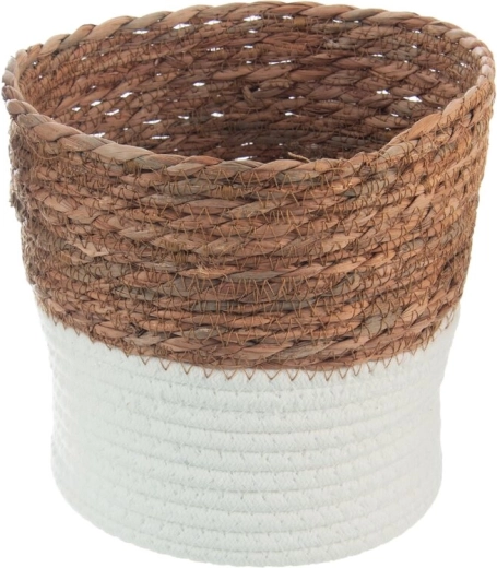 Mittlerer Aufbewahrungskorb aus Maisblättern 20 × 20 × 18 cm