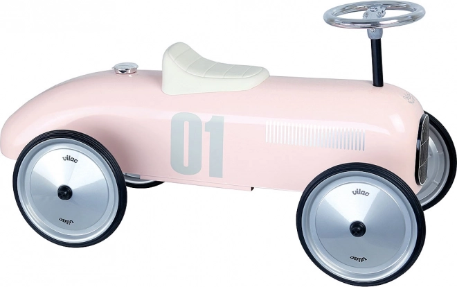 Rosa Metall Laufrad von Vilac im Vintage-Stil