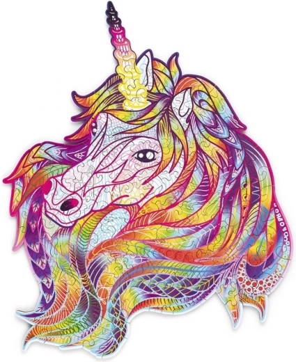 Holzpuzzle Regenbogen Einhorn